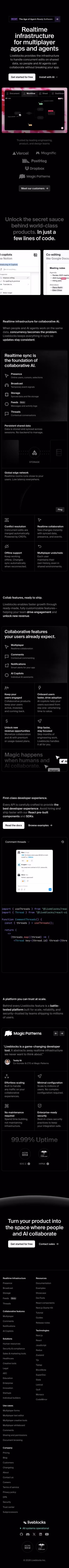 Liveblocks mobile design — Engineering & Infrastructure