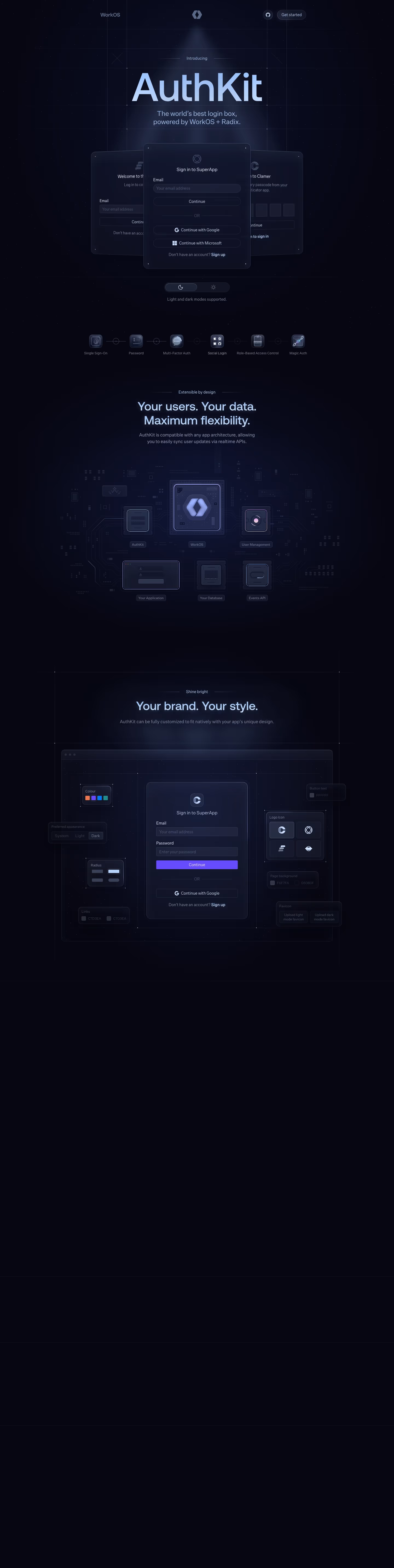 Authkit landing page design — Engineering & Infrastructure