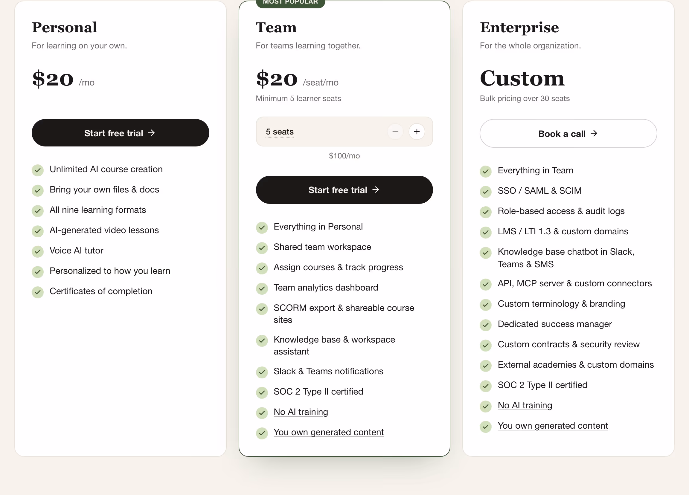 Honen pricing design — People & Culture