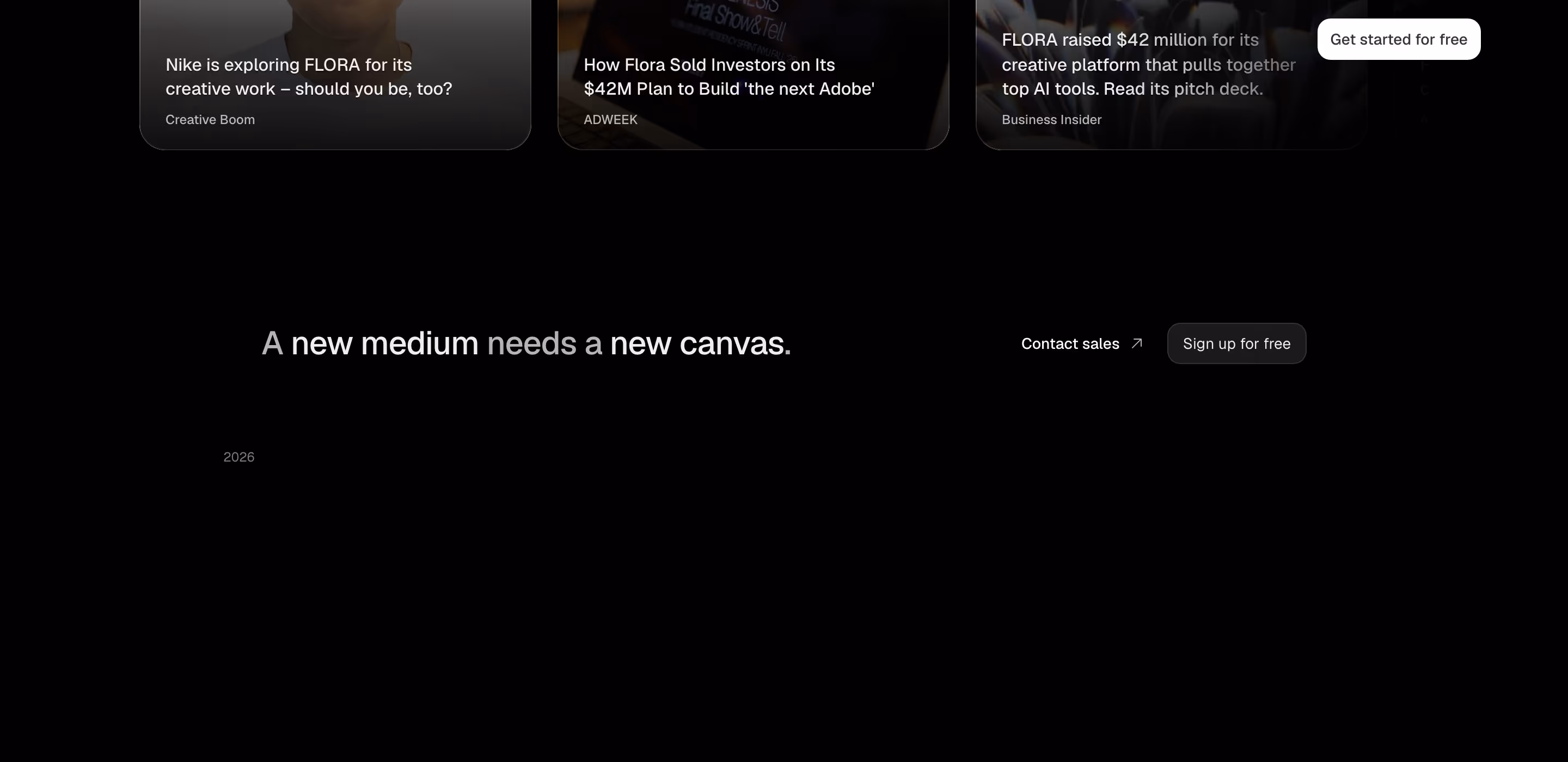 Flora footer design — Design & Creative