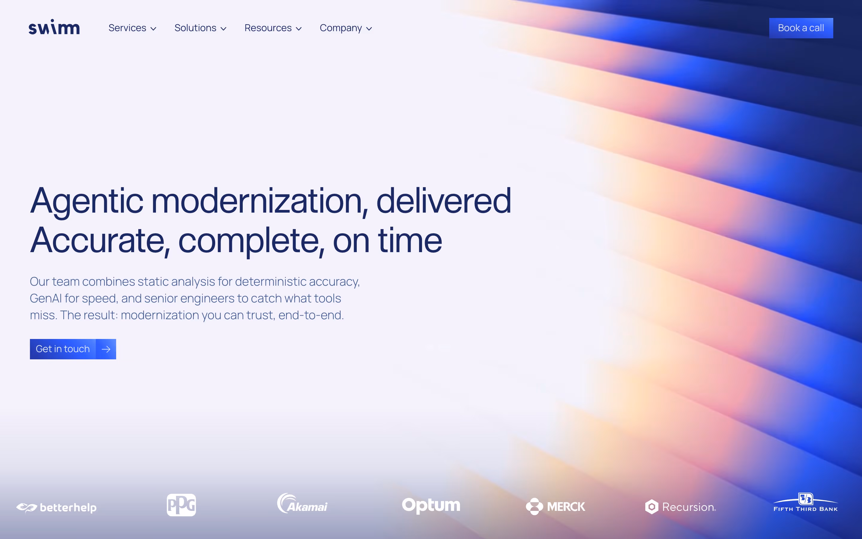 Swimm hero design — Engineering & Infrastructure
