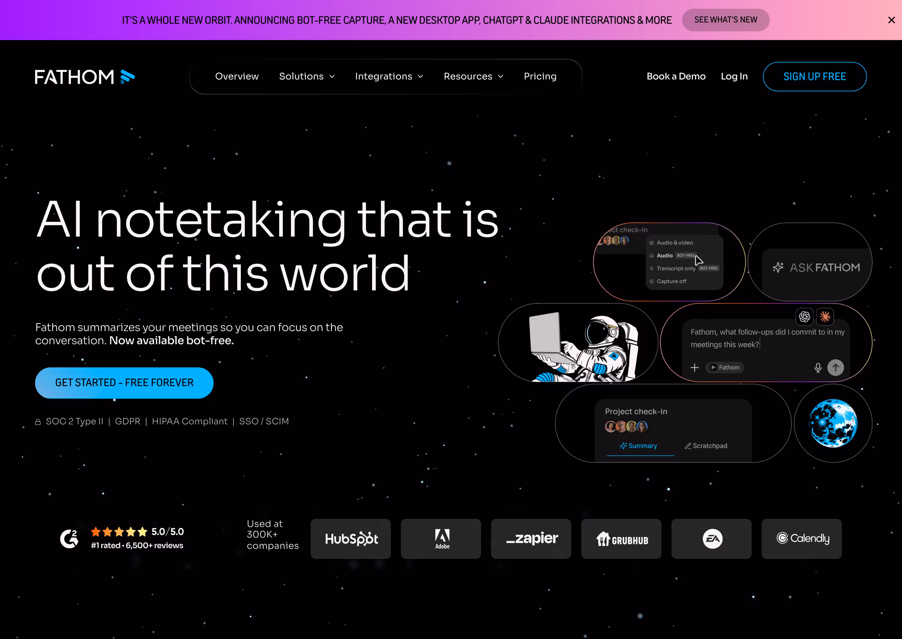 Fathom hero — Productivity & Collaboration