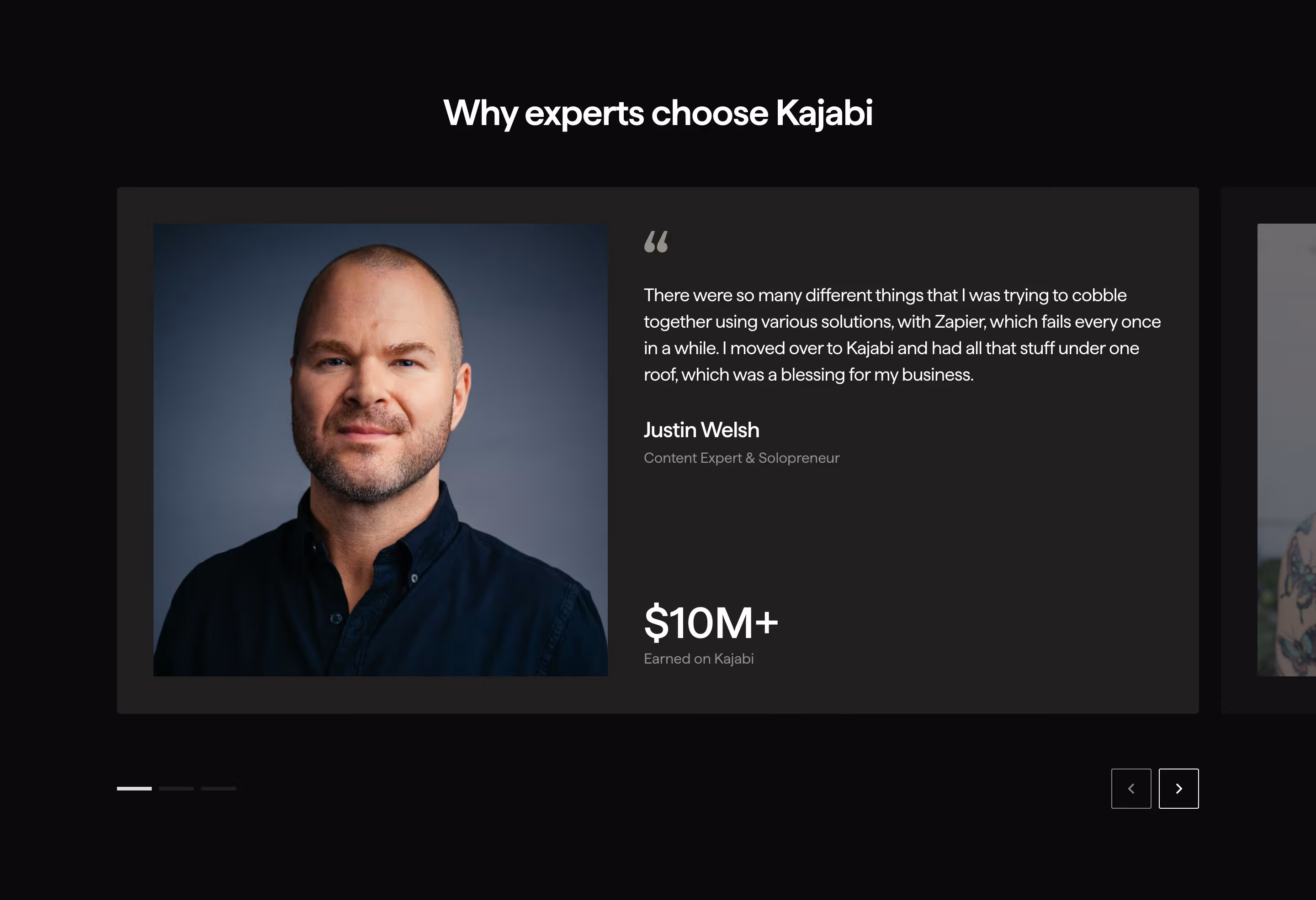 Kajabi why choose us design — Finance & Commerce