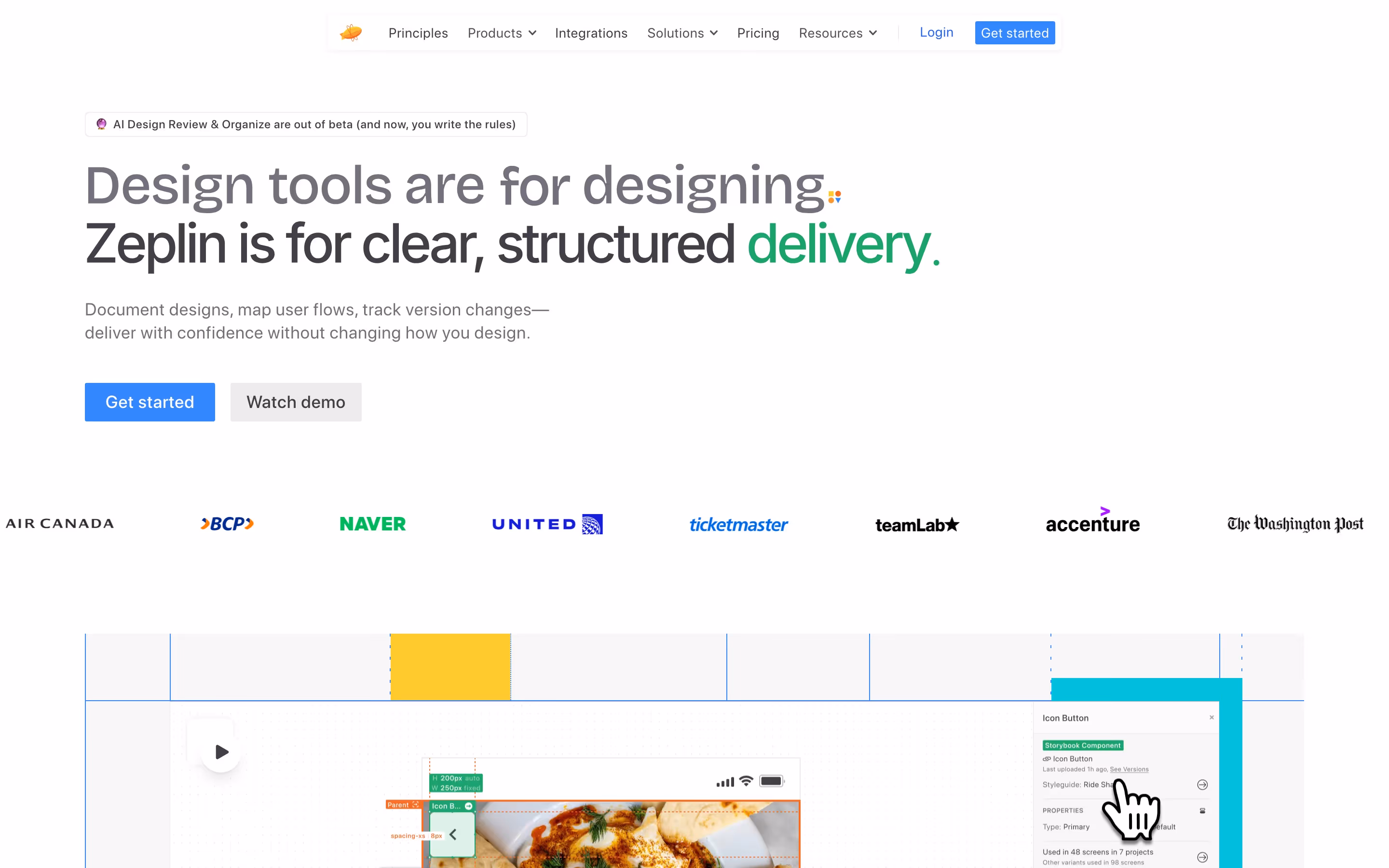 Zeplin hero design — Design & Creative