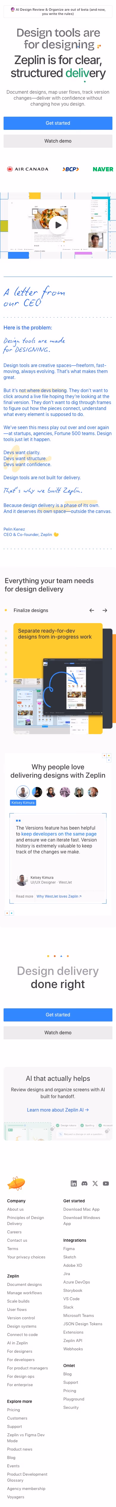 Zeplin mobile design — Design & Creative