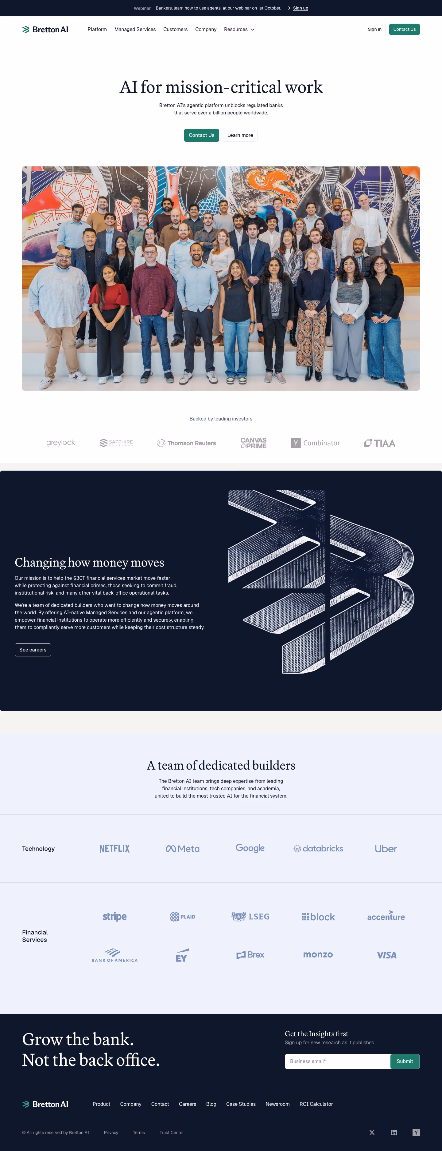 Bretton About Us section design