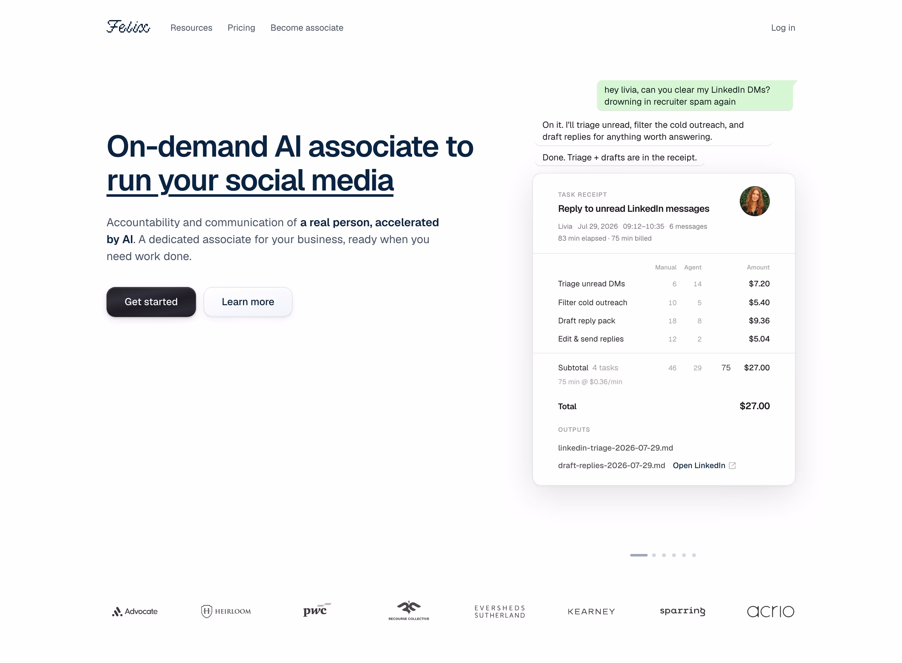 Felix hero design — Engineering & Infrastructure