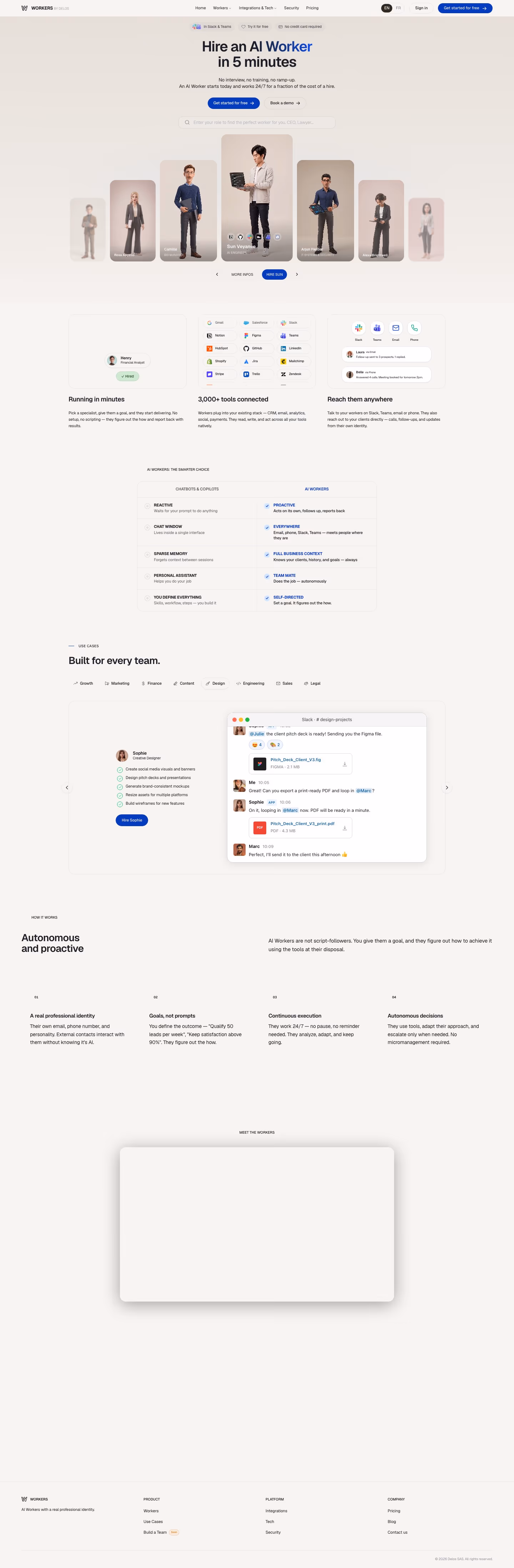 Delos full landing page screenshot (desktop)