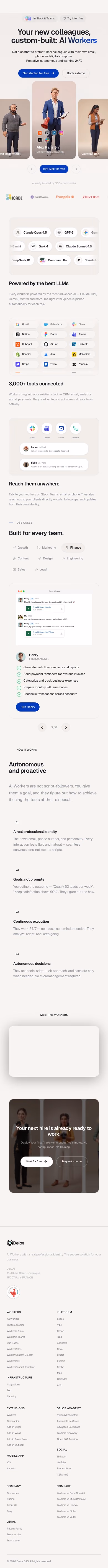 Delos mobile design — Productivity & Collaboration
