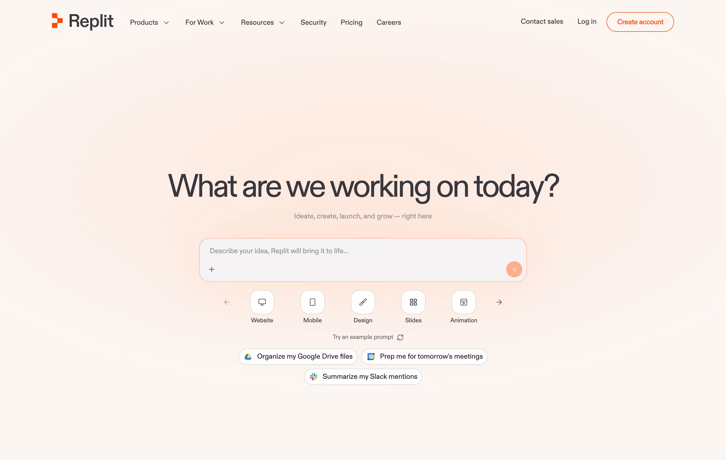Replit hero design — Engineering & Infrastructure
