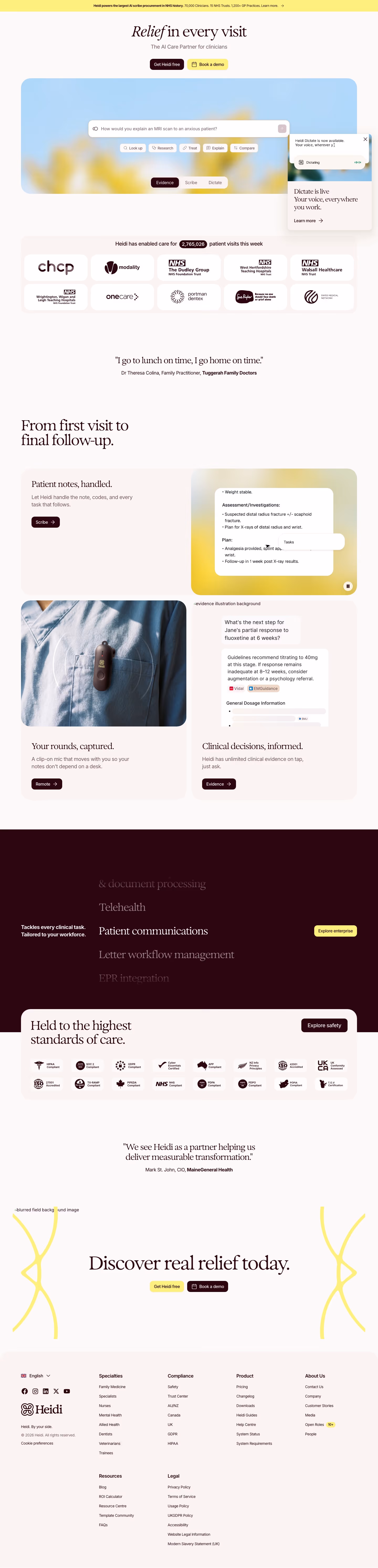 Heidihealth full — Industry Solutions