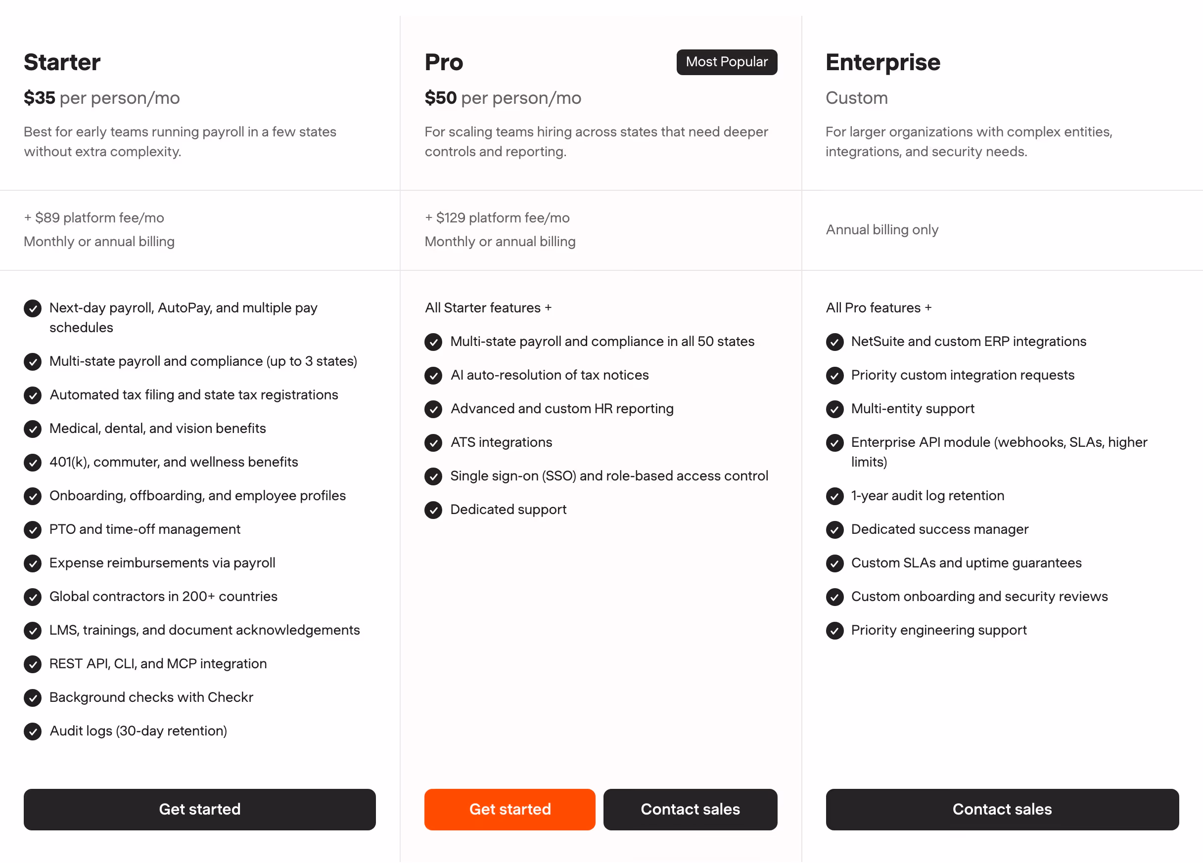 Warp pricing design — People & Culture