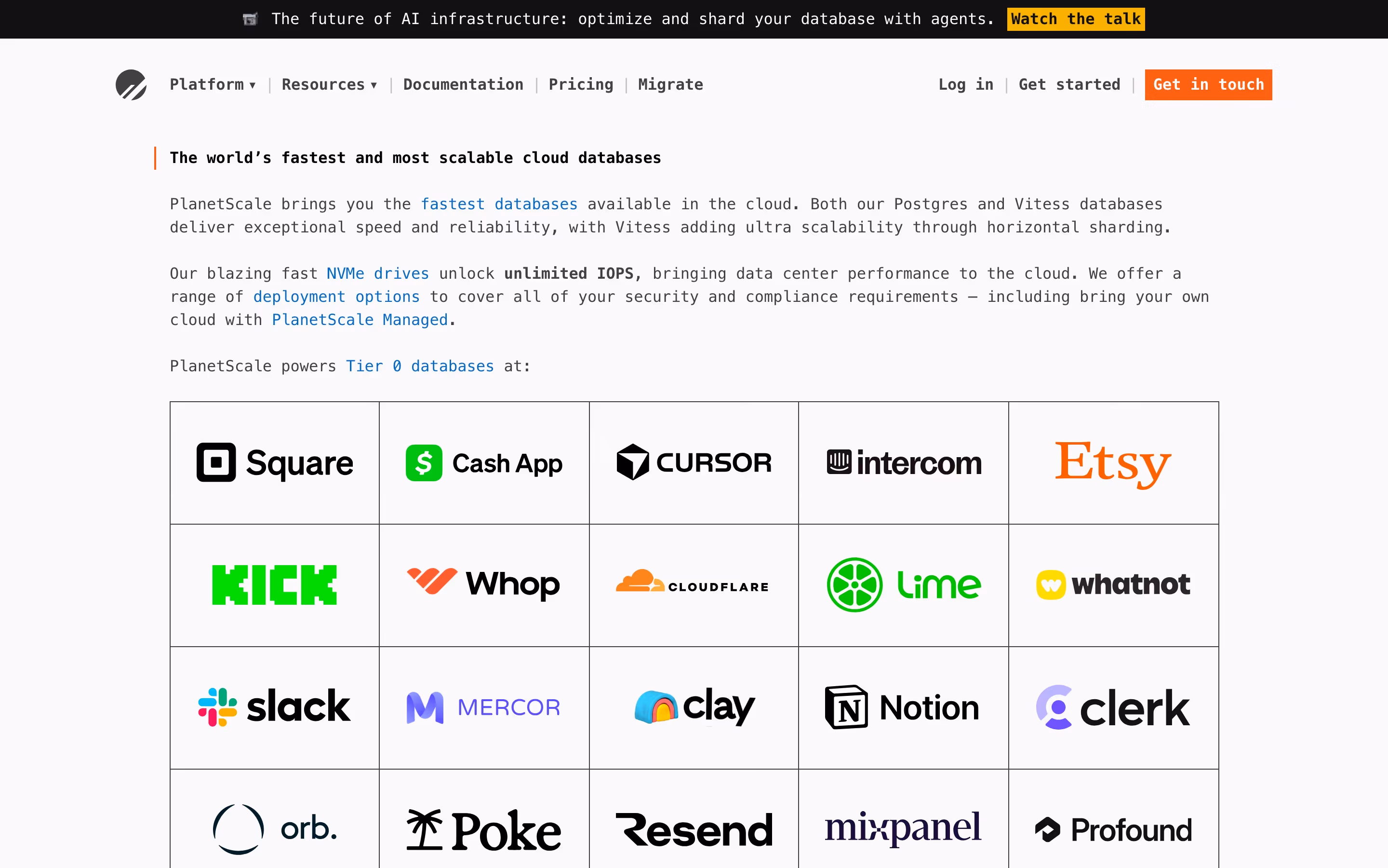Planetscale hero design — Engineering & Infrastructure