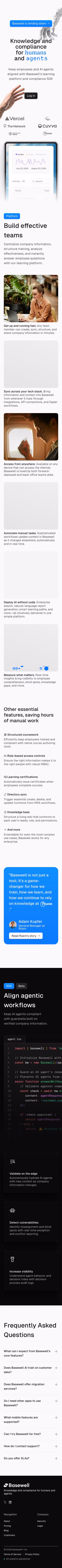 Basewell mobile design — Productivity & Collaboration