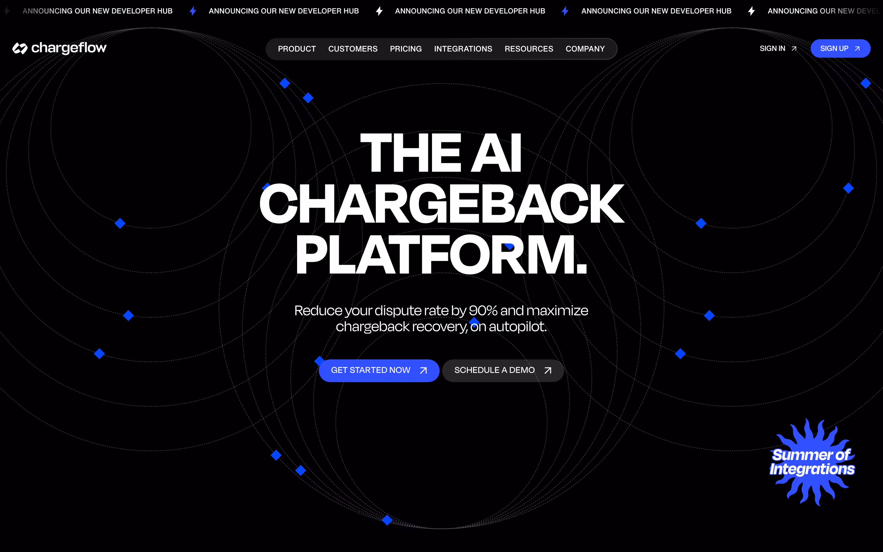 Chargeflow hero design — Finance & Commerce