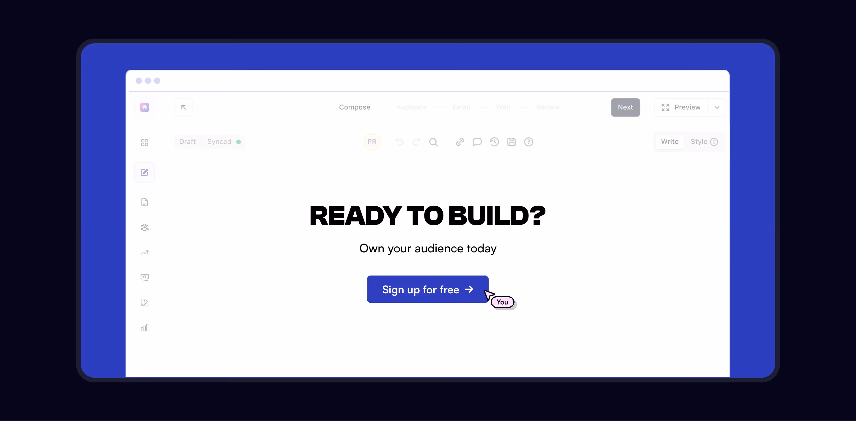 Beehiiv cta design — Marketing