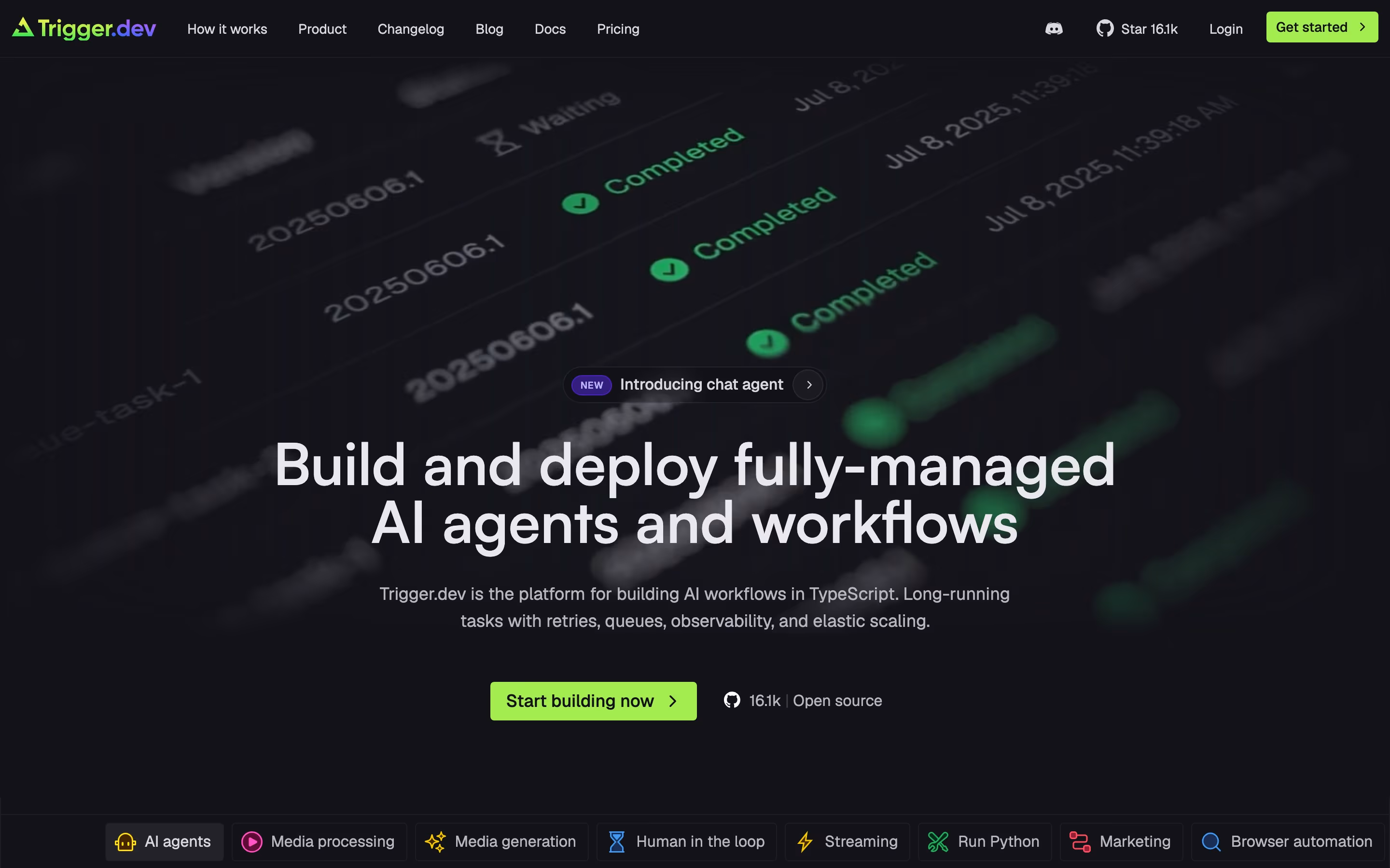 Trigger hero design — Engineering & Infrastructure