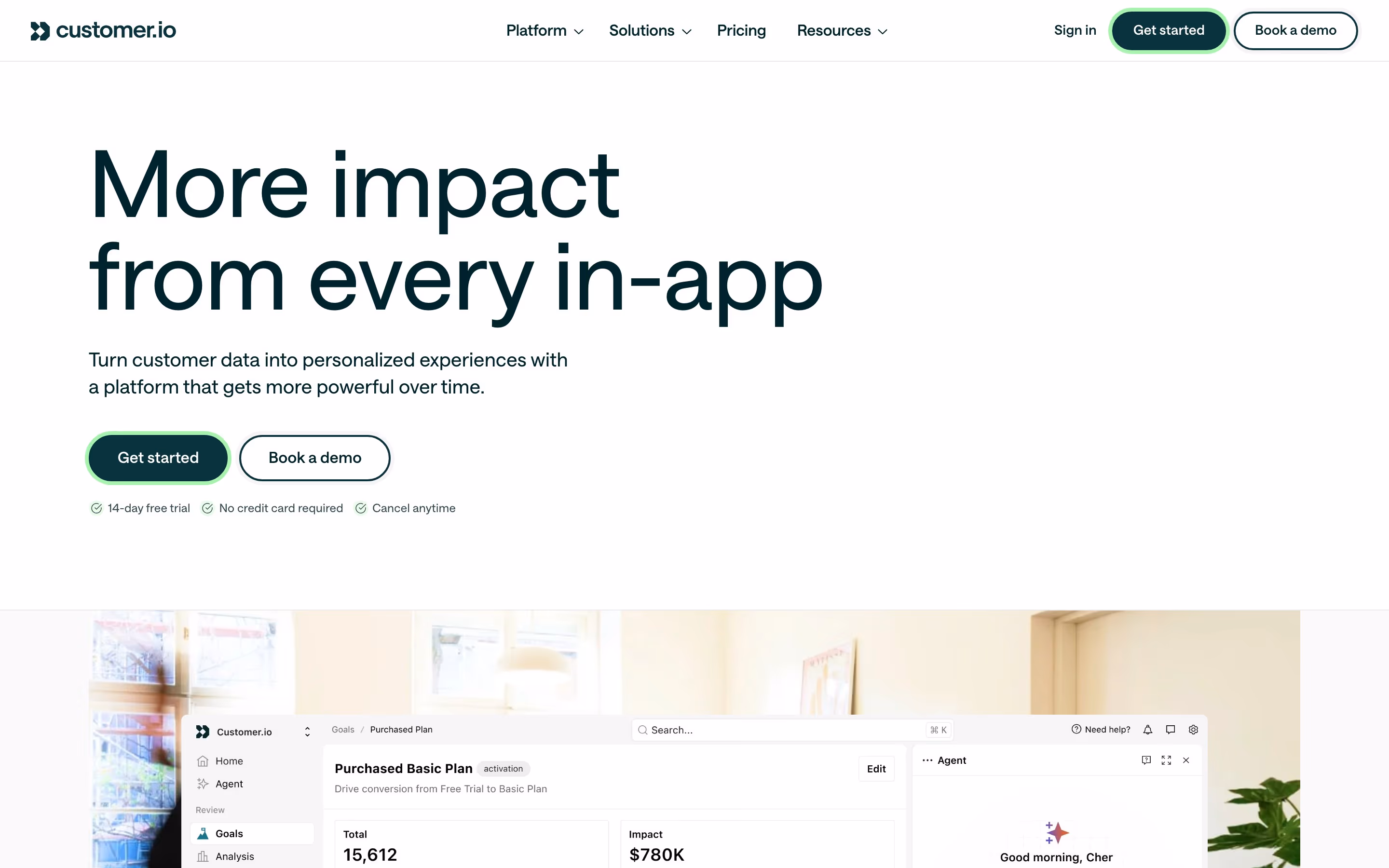 Customer hero design — Marketing