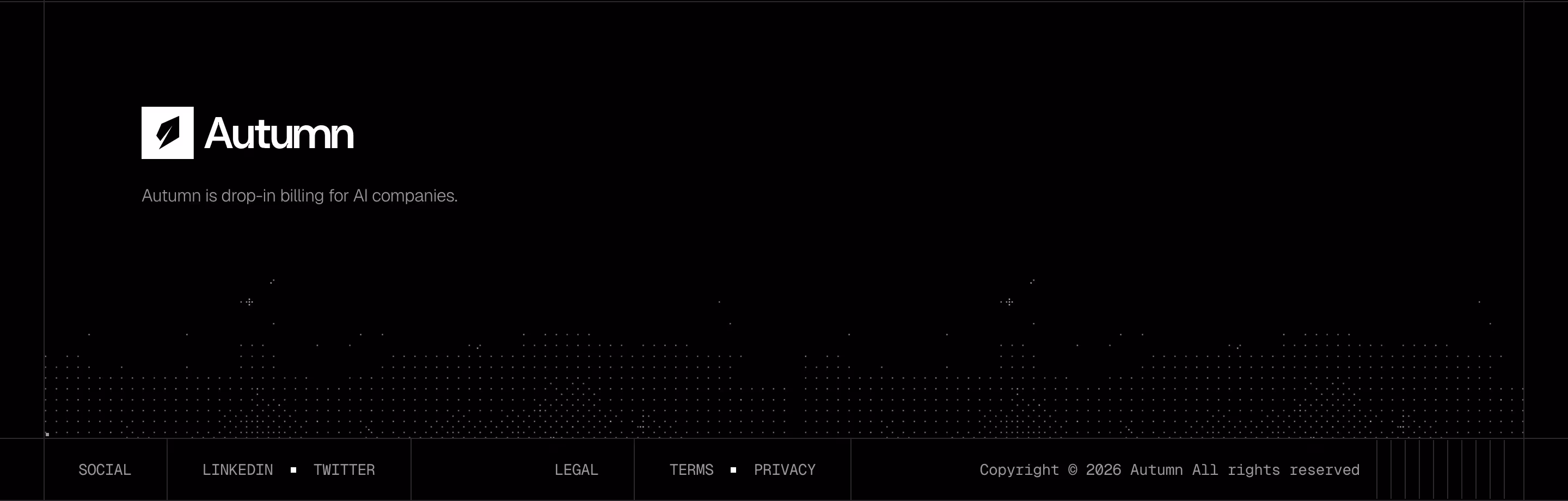 Useautumn footer design — Engineering & Infrastructure