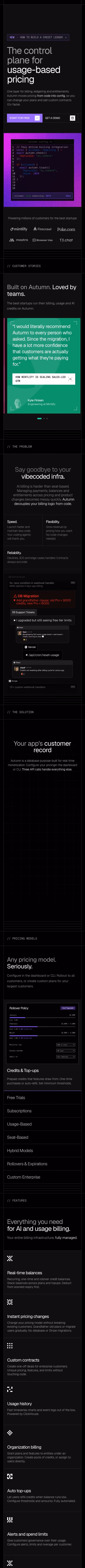 Useautumn mobile design — Engineering & Infrastructure