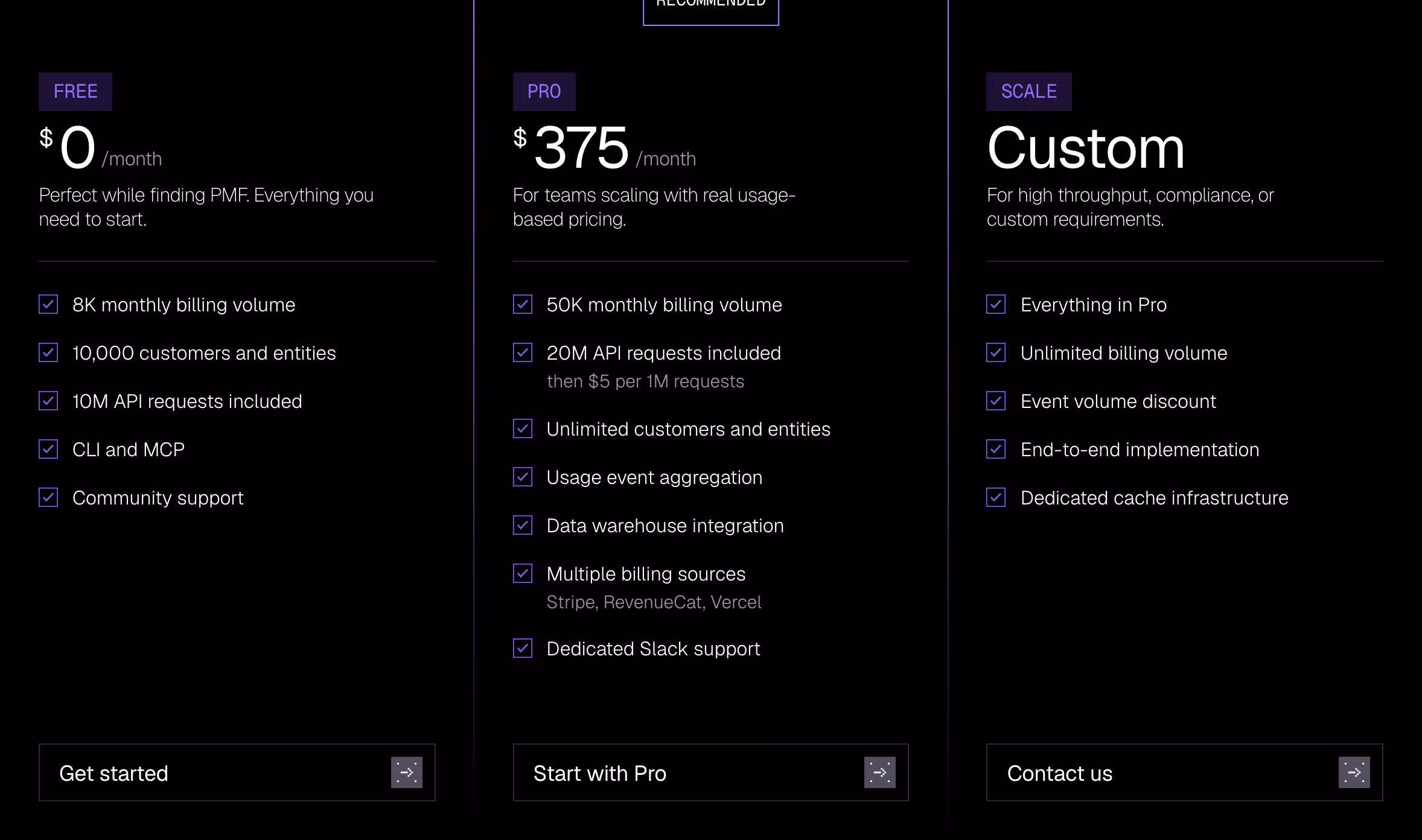 Useautumn pricing design — Engineering & Infrastructure