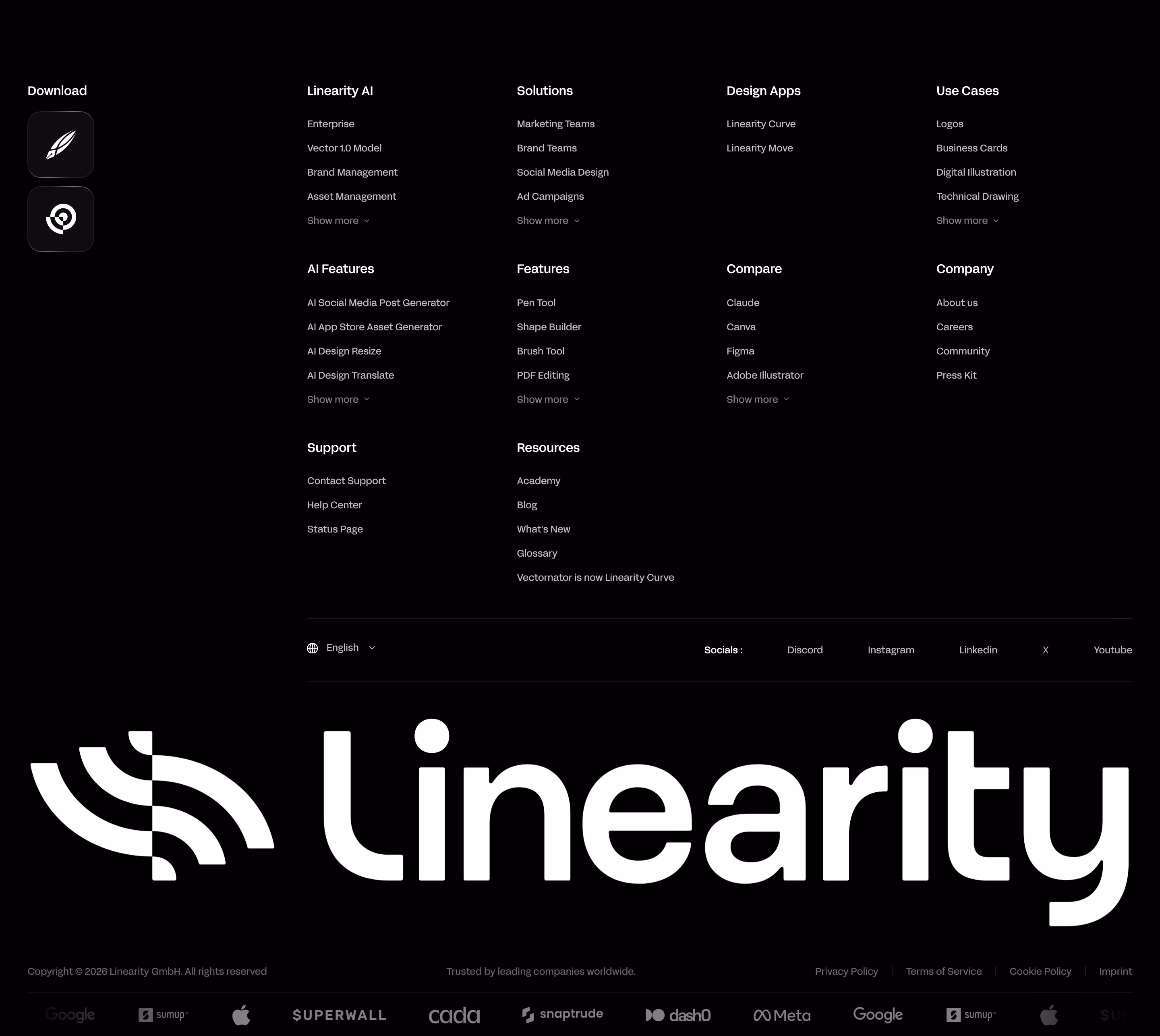 Linearity footer design — Design & Creative