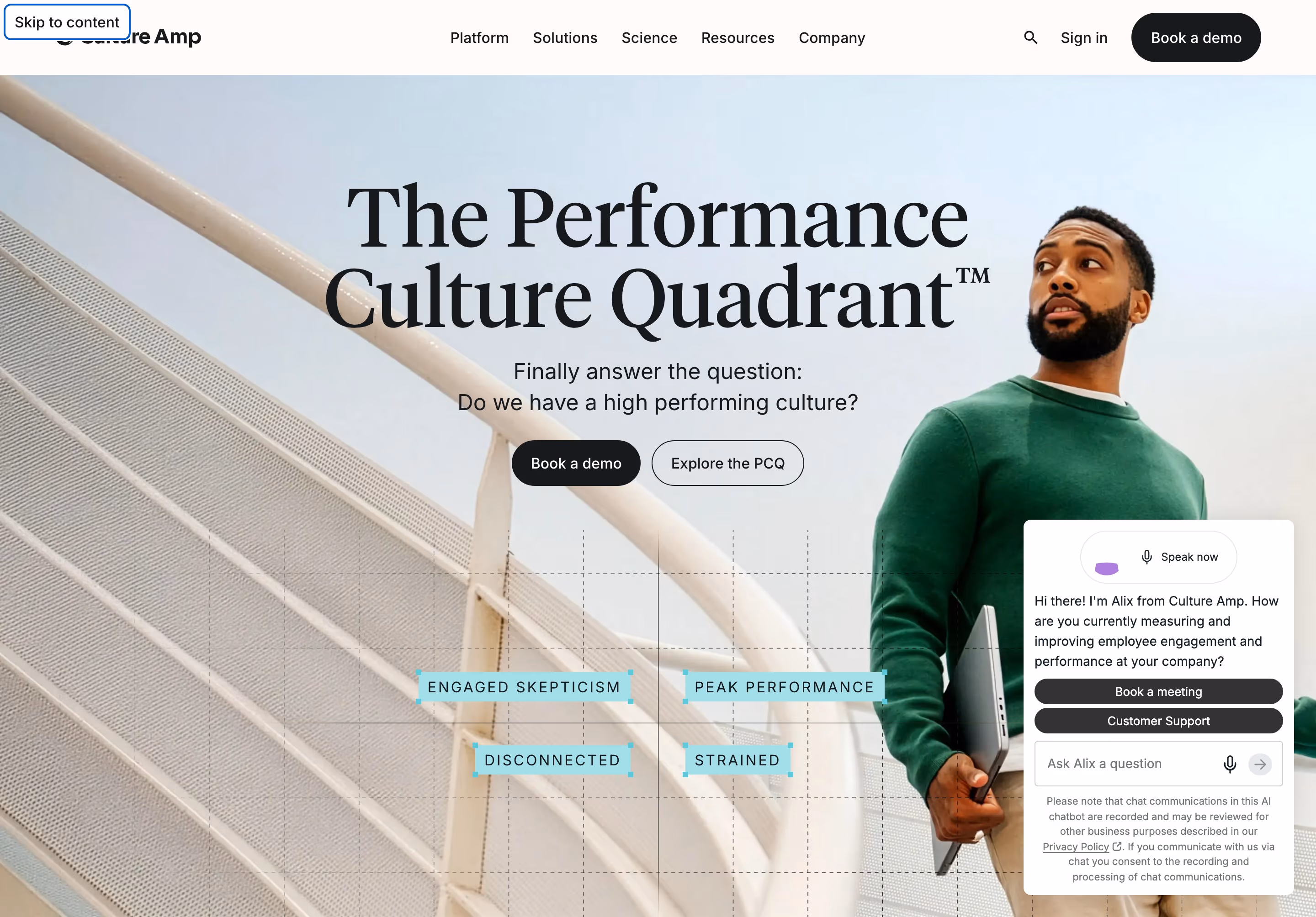 Cultureamp hero design — People & Culture