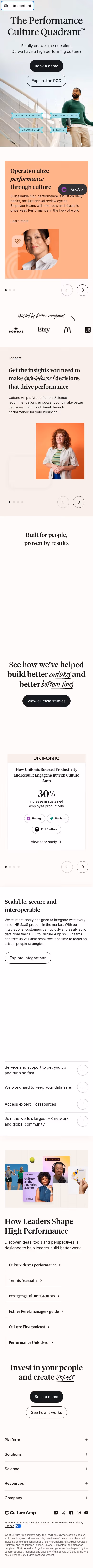 Cultureamp mobile design — People & Culture