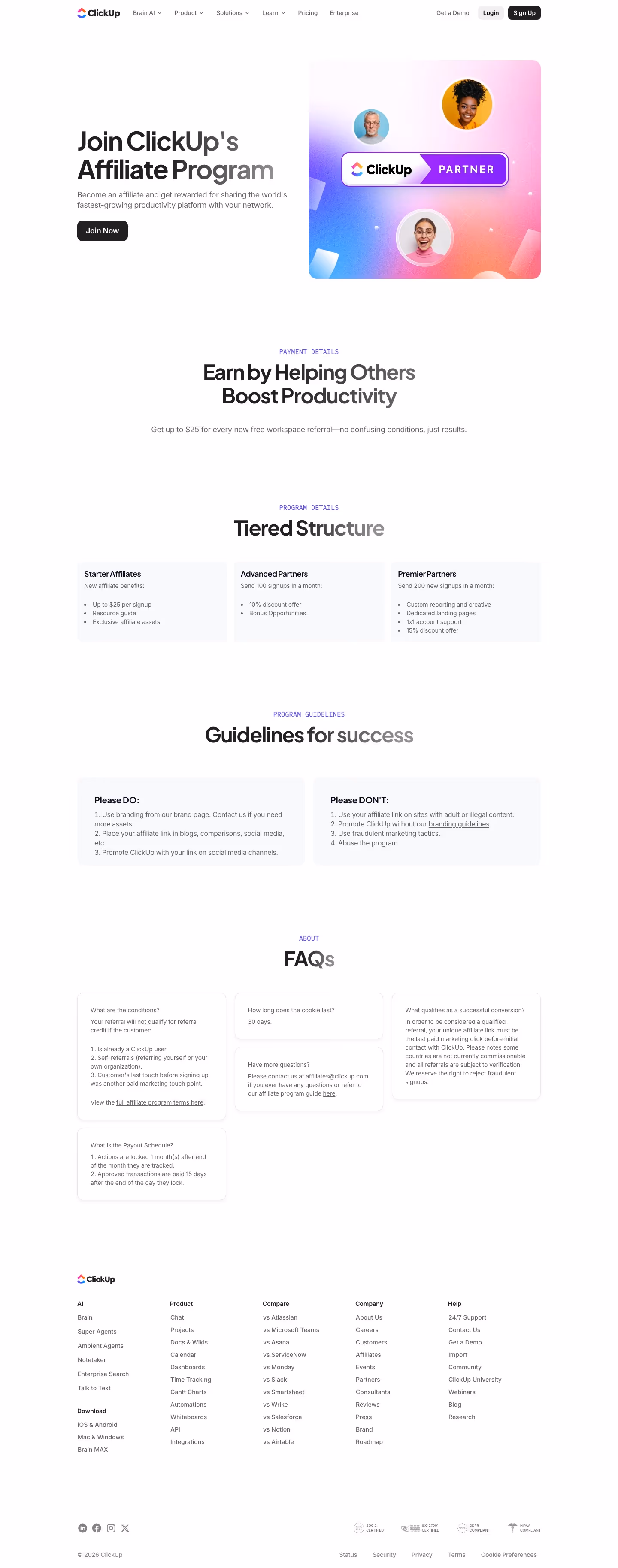 Clickup affiliate — Productivity & Collaboration