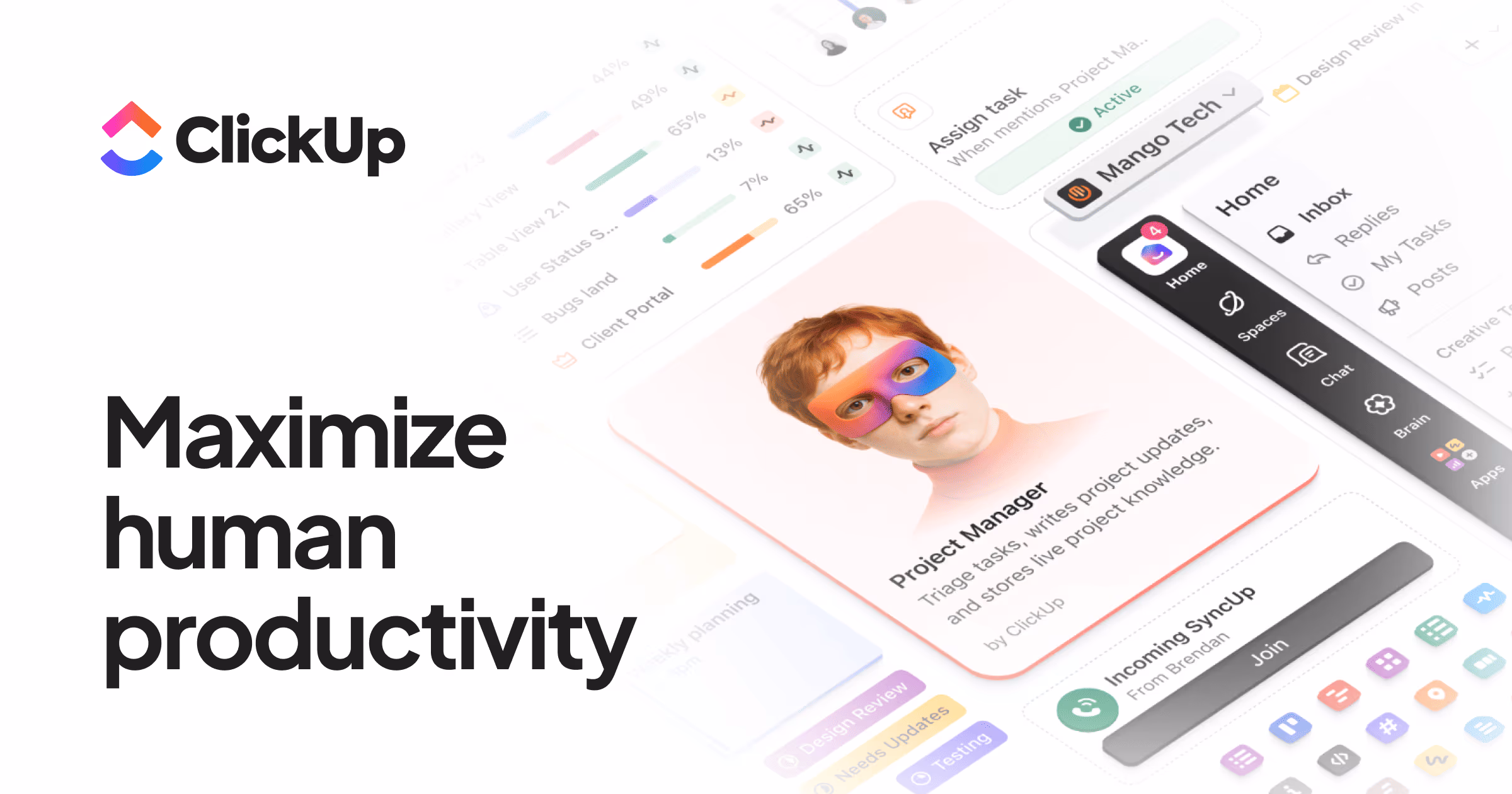 Clickup og image design — Productivity & Collaboration