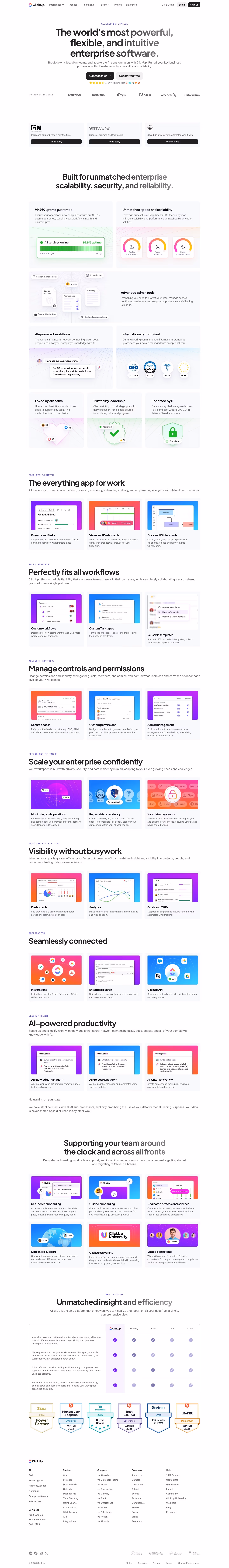 Clickup Pricing & Plans section design