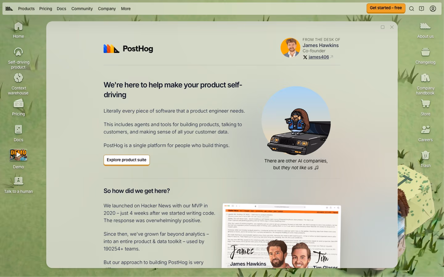 Posthog about-us — Data & Analytics