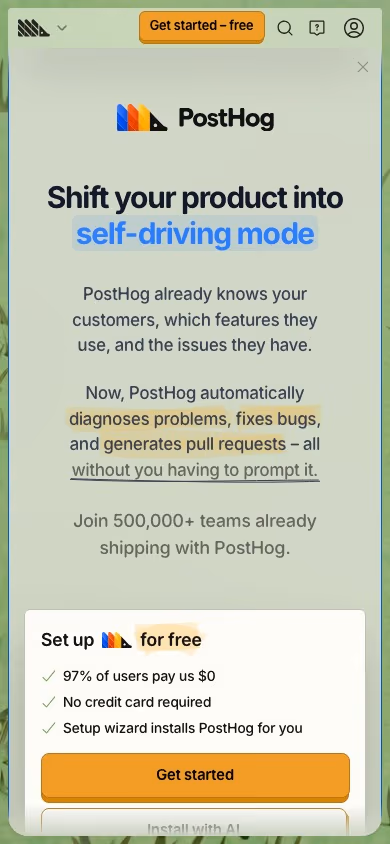 Posthog mobile design — Data & Analytics