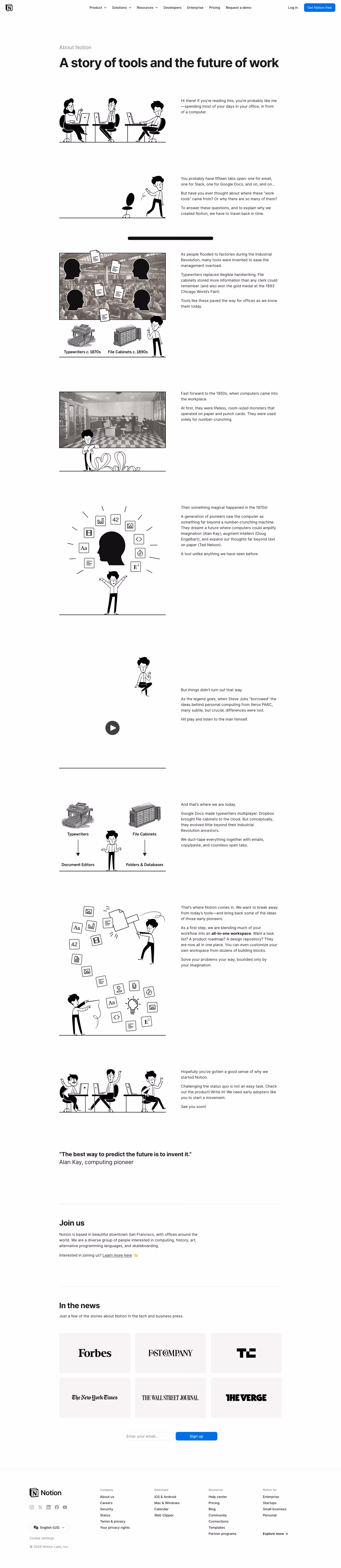 Notion about-us — Productivity & Collaboration