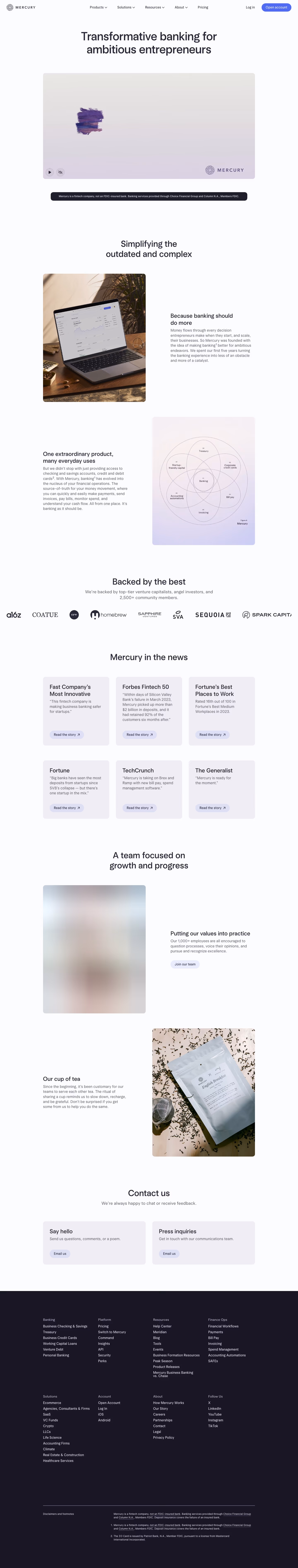 Mercury about-us — Finance & Commerce