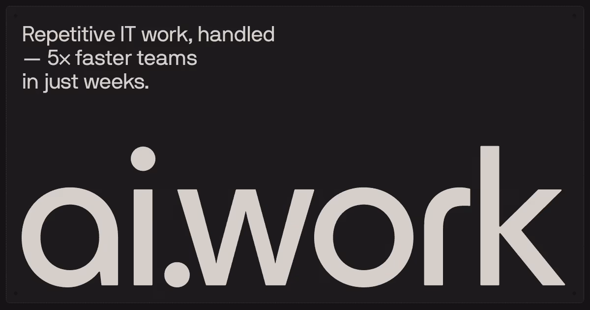 AI Work og image design — Engineering & Infrastructure