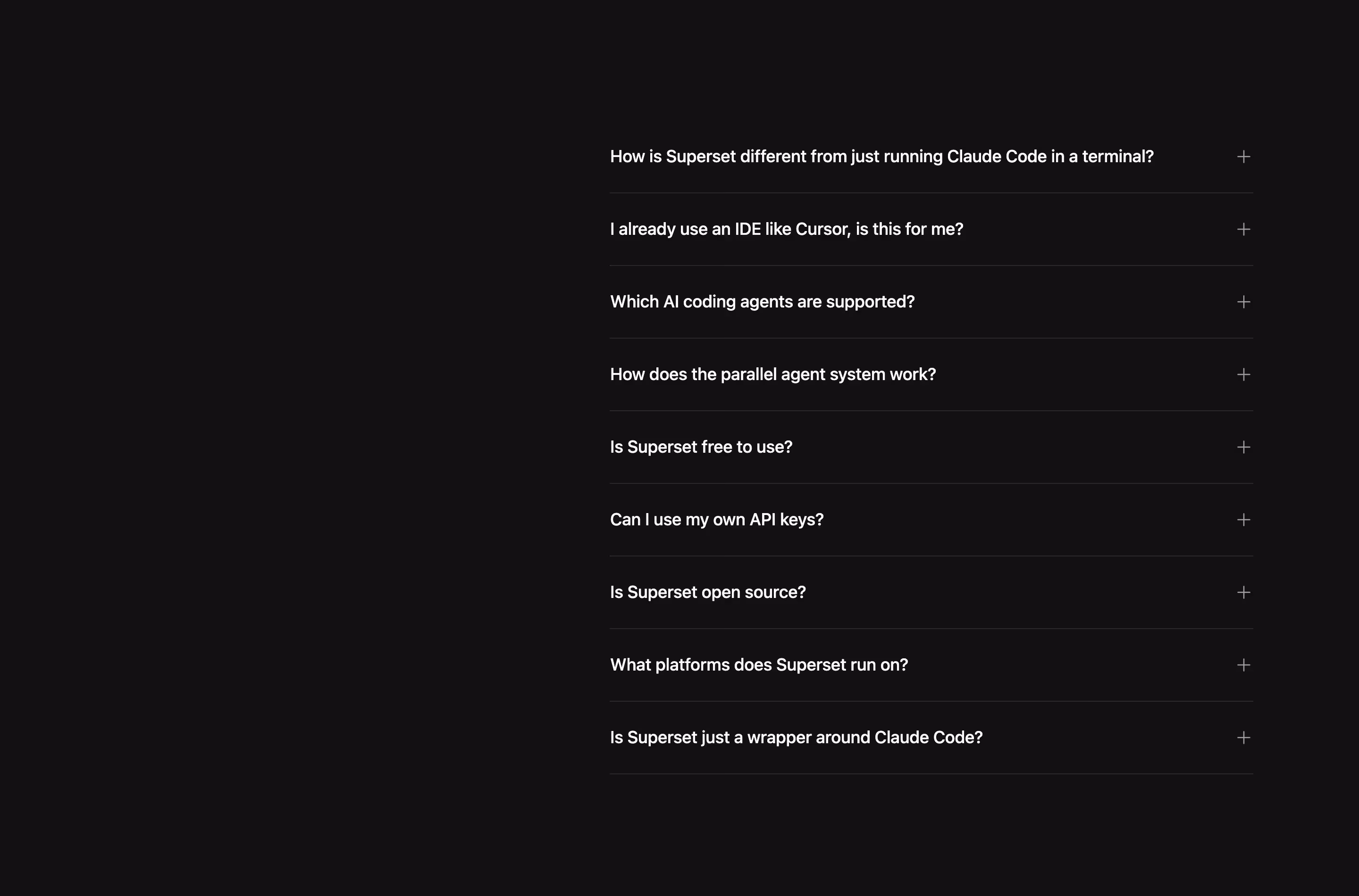 Superset faq design — Engineering & Infrastructure