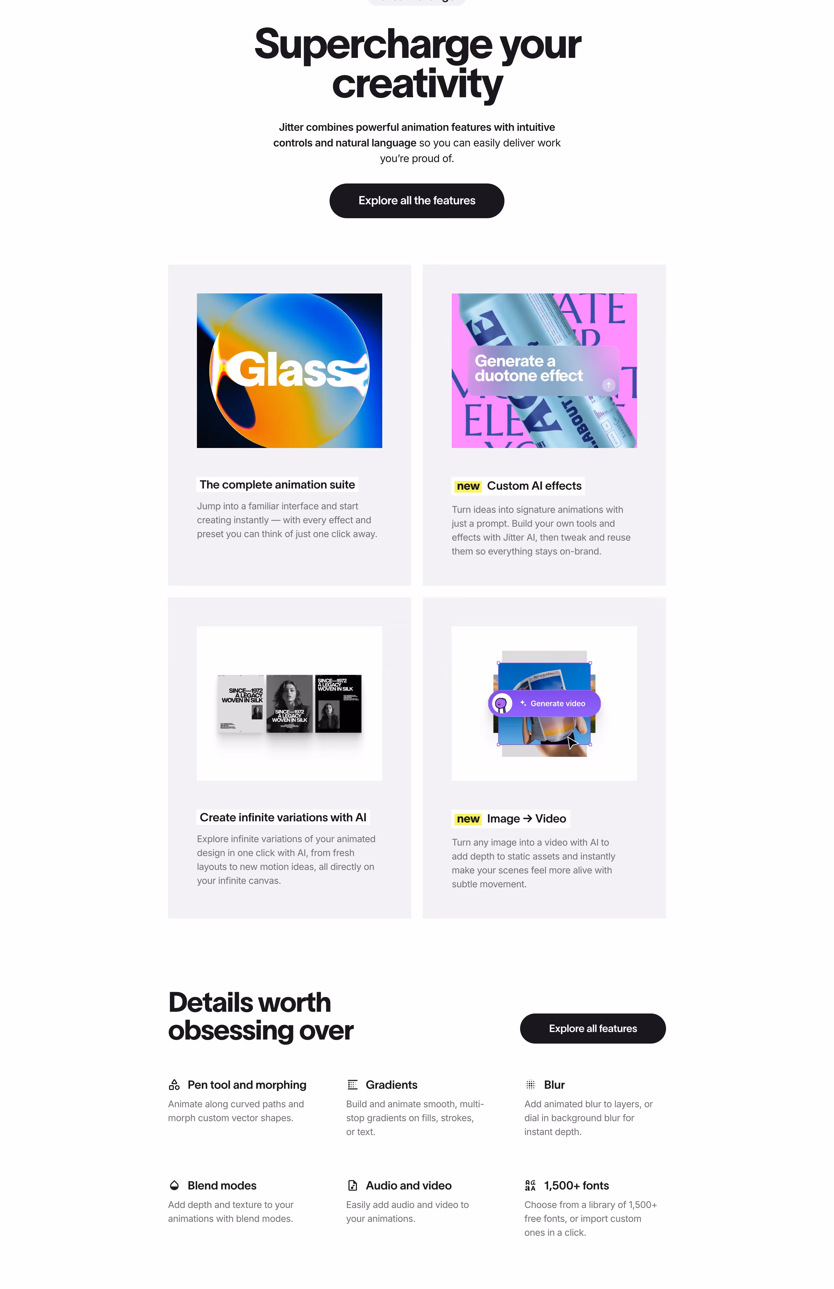 Jitter feature design — Design & Creative