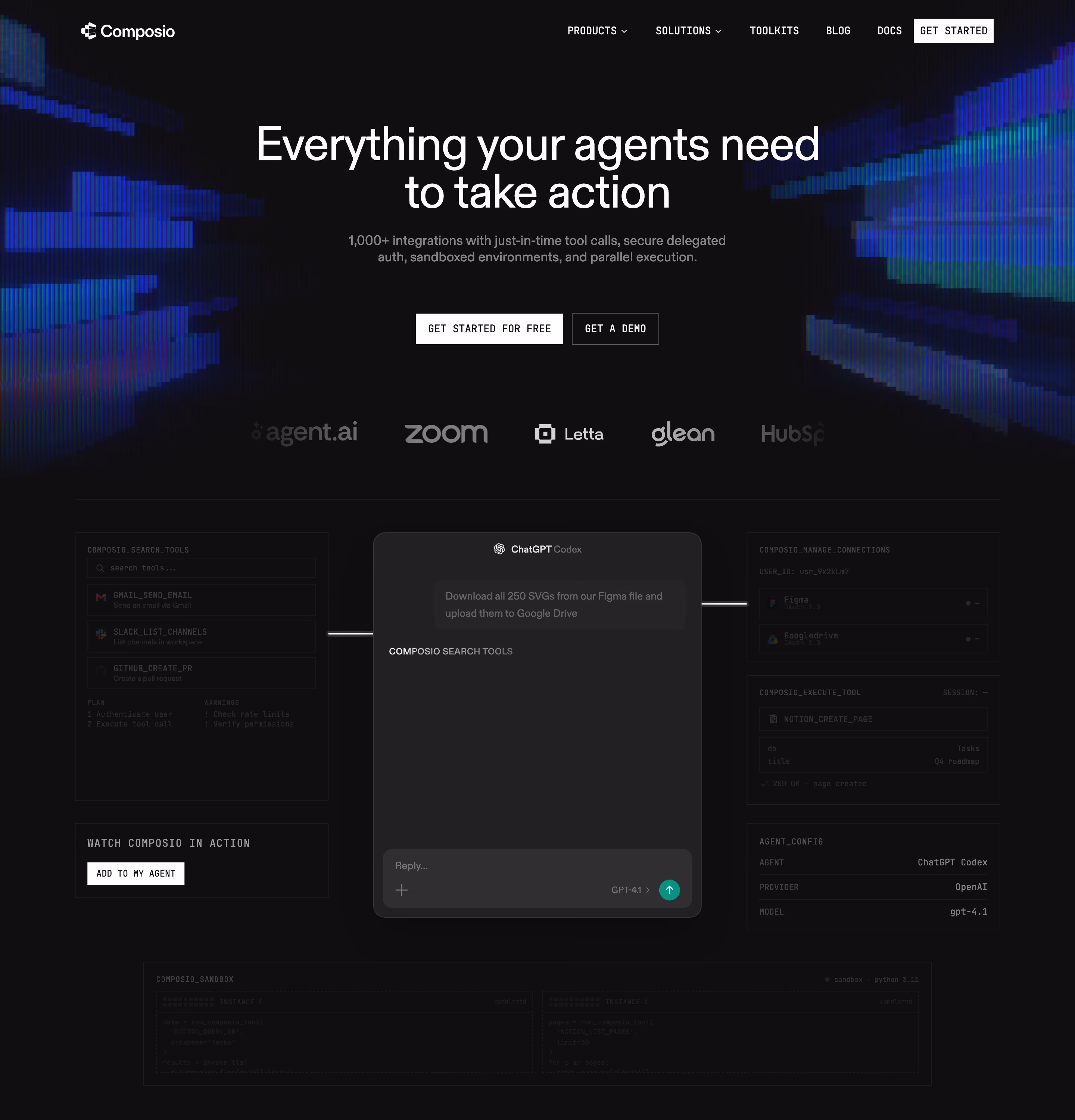 Composio hero — Engineering & Infrastructure