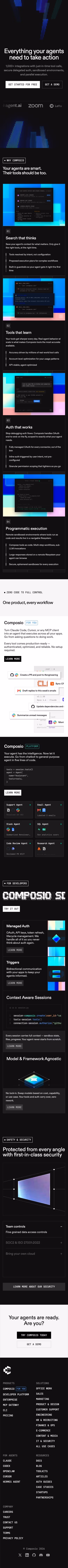 Composio mobile design — Engineering & Infrastructure