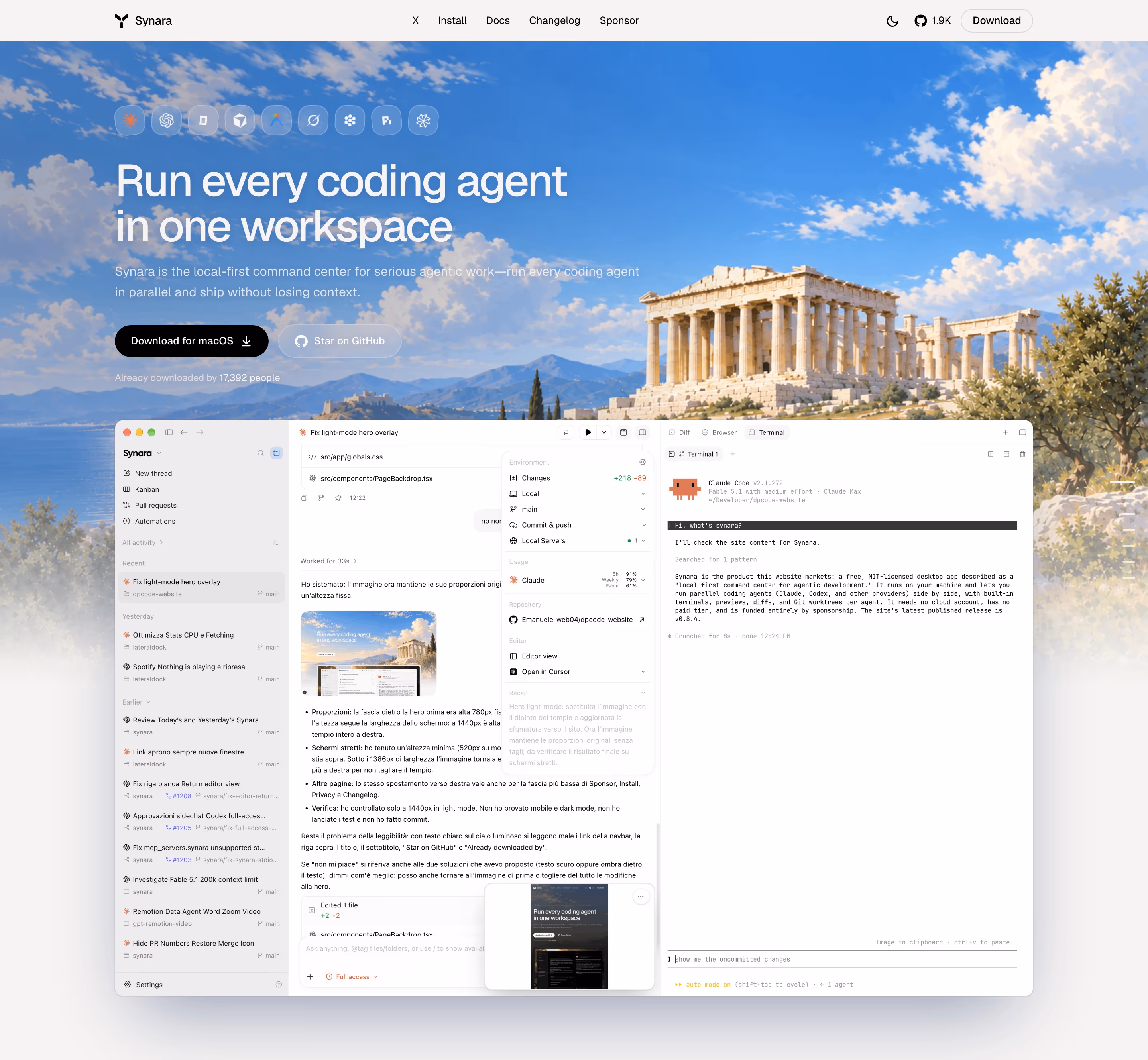 Trysynara hero design — Engineering & Infrastructure