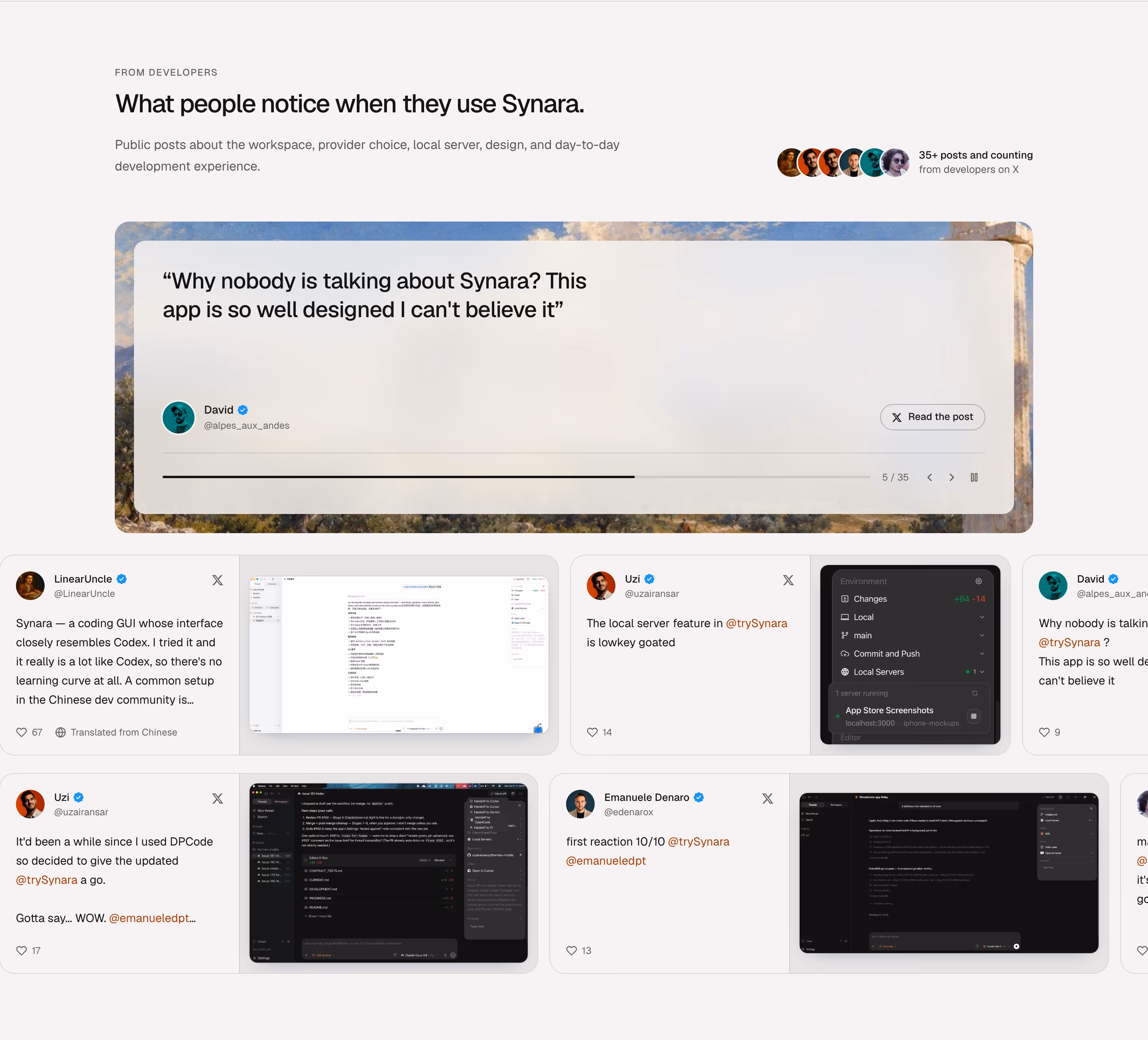 Trysynara testimonial design — Engineering & Infrastructure