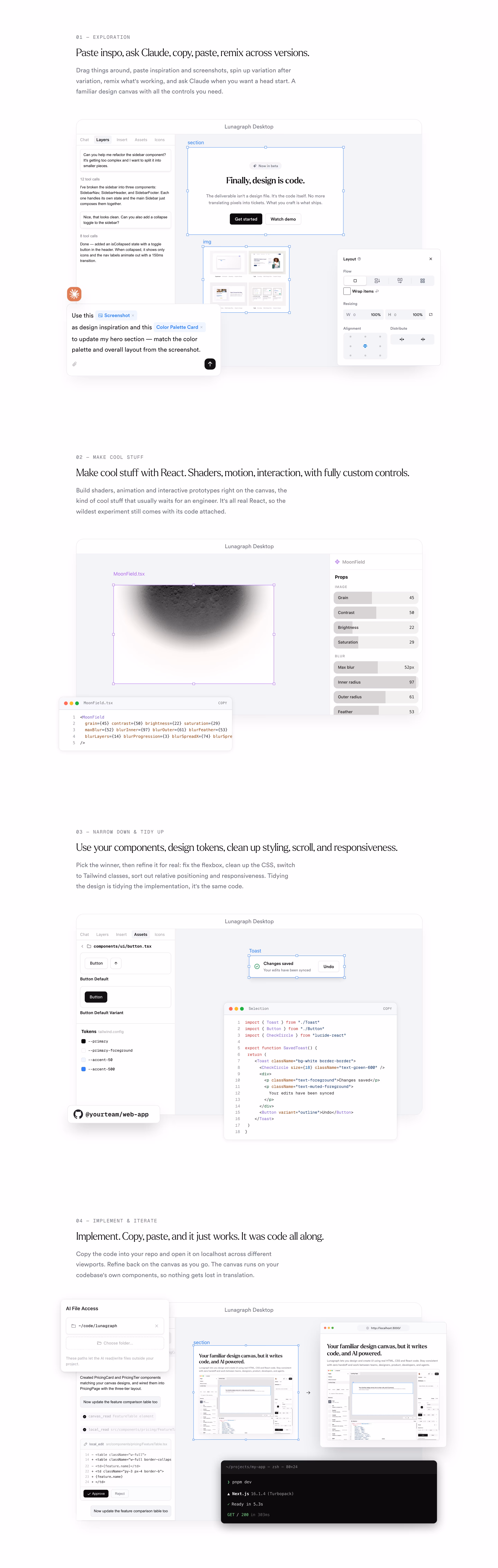 Lunagraph feature design — Engineering & Infrastructure