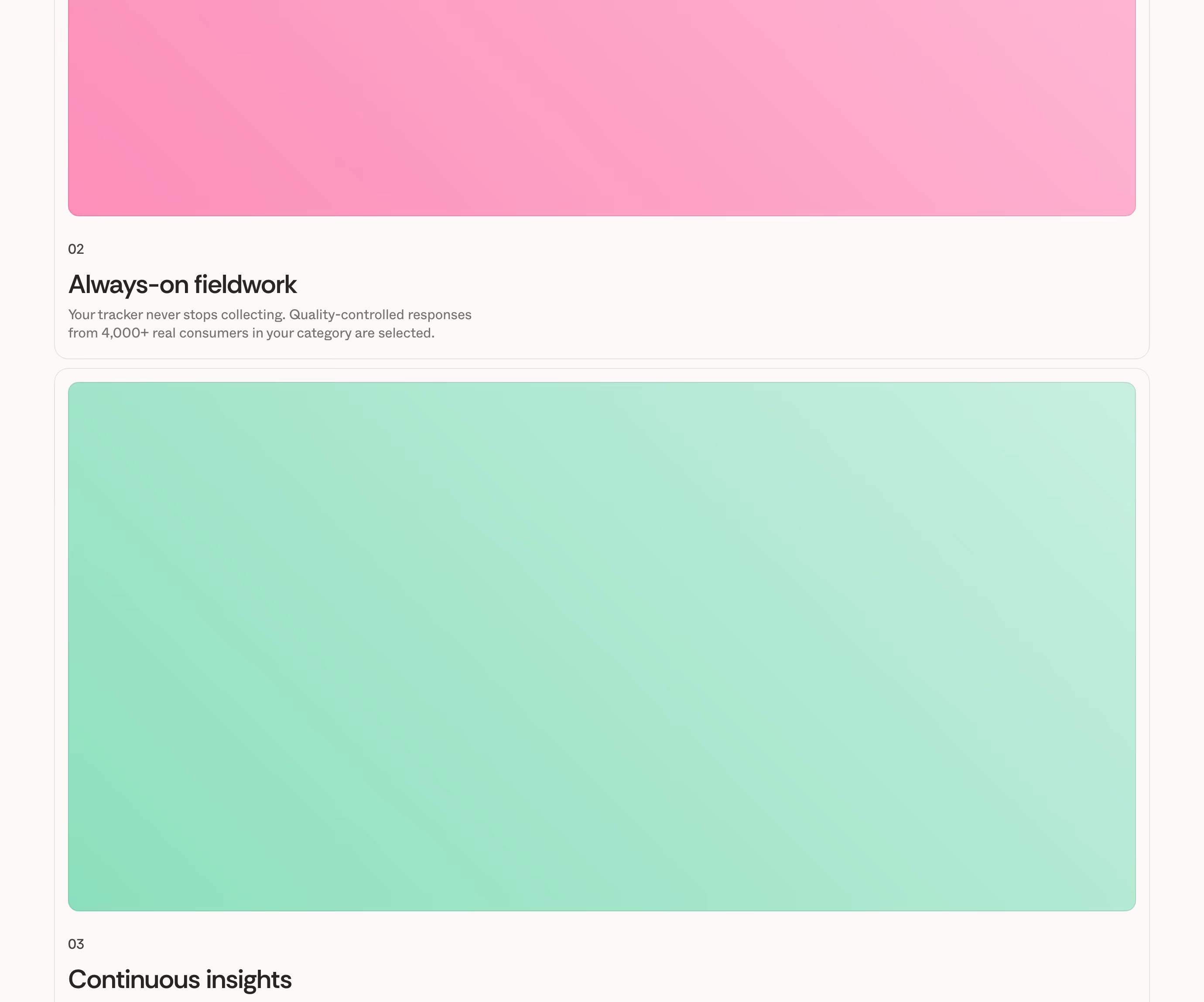 Timelaps footer design — Data & Analytics