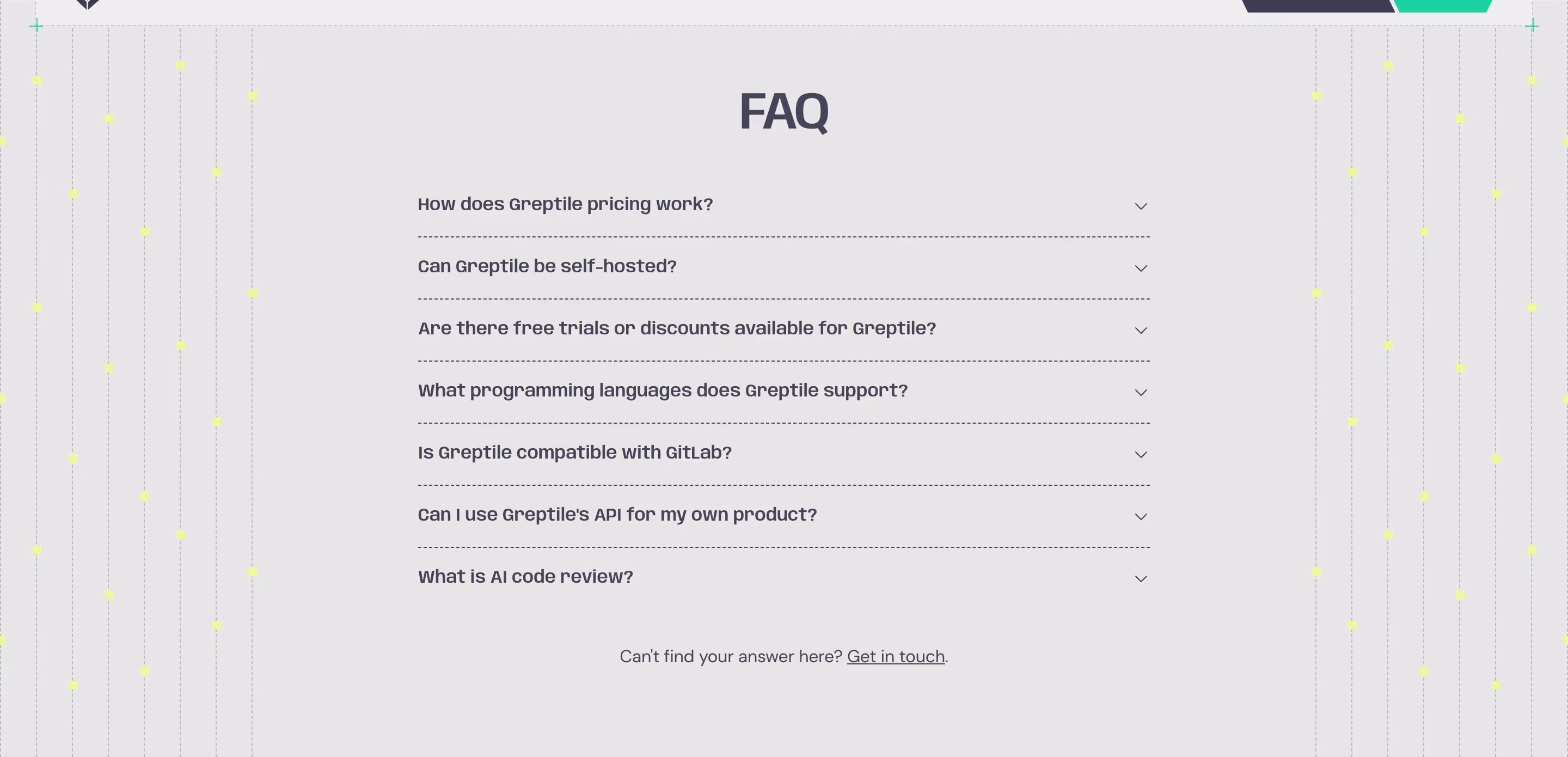 Greptile faq design — Engineering & Infrastructure
