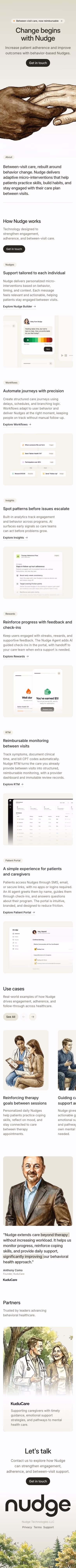 Getnudge mobile design — Industry Solutions