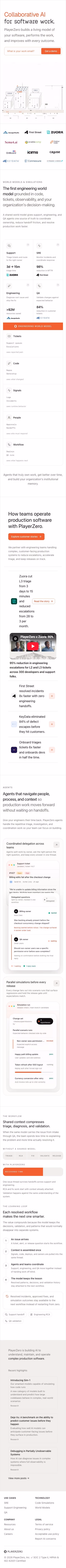 PlayerZero mobile design — Engineering & Infrastructure