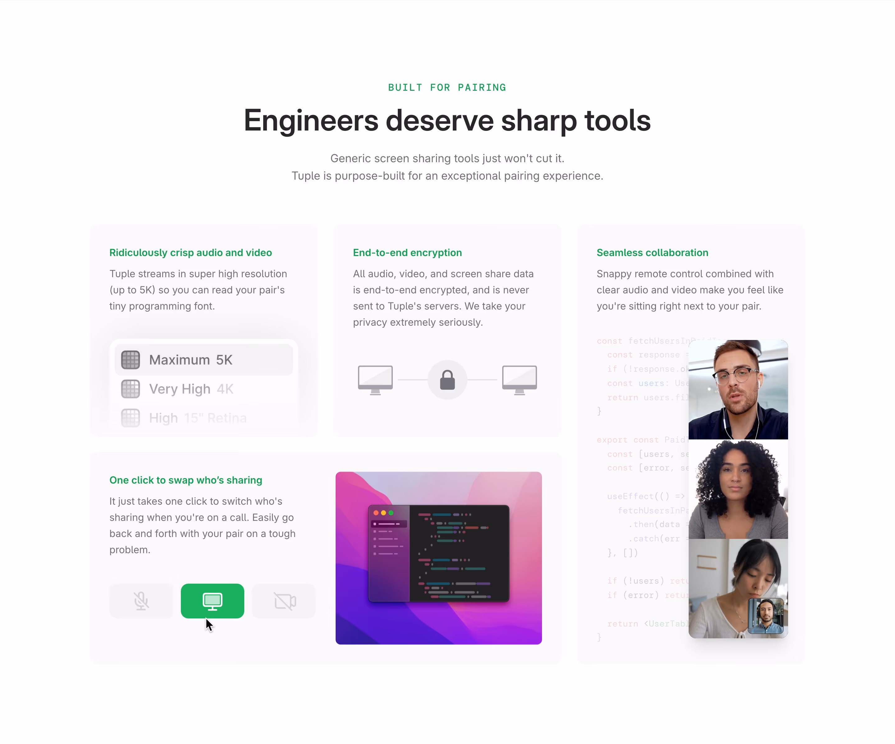 Tuple feature design — Engineering & Infrastructure
