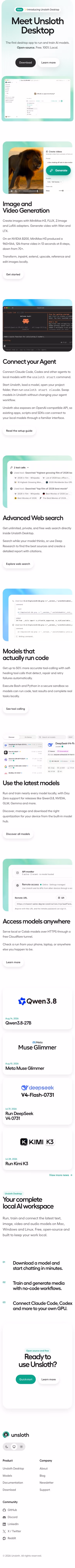 Unsloth mobile design — Engineering & Infrastructure