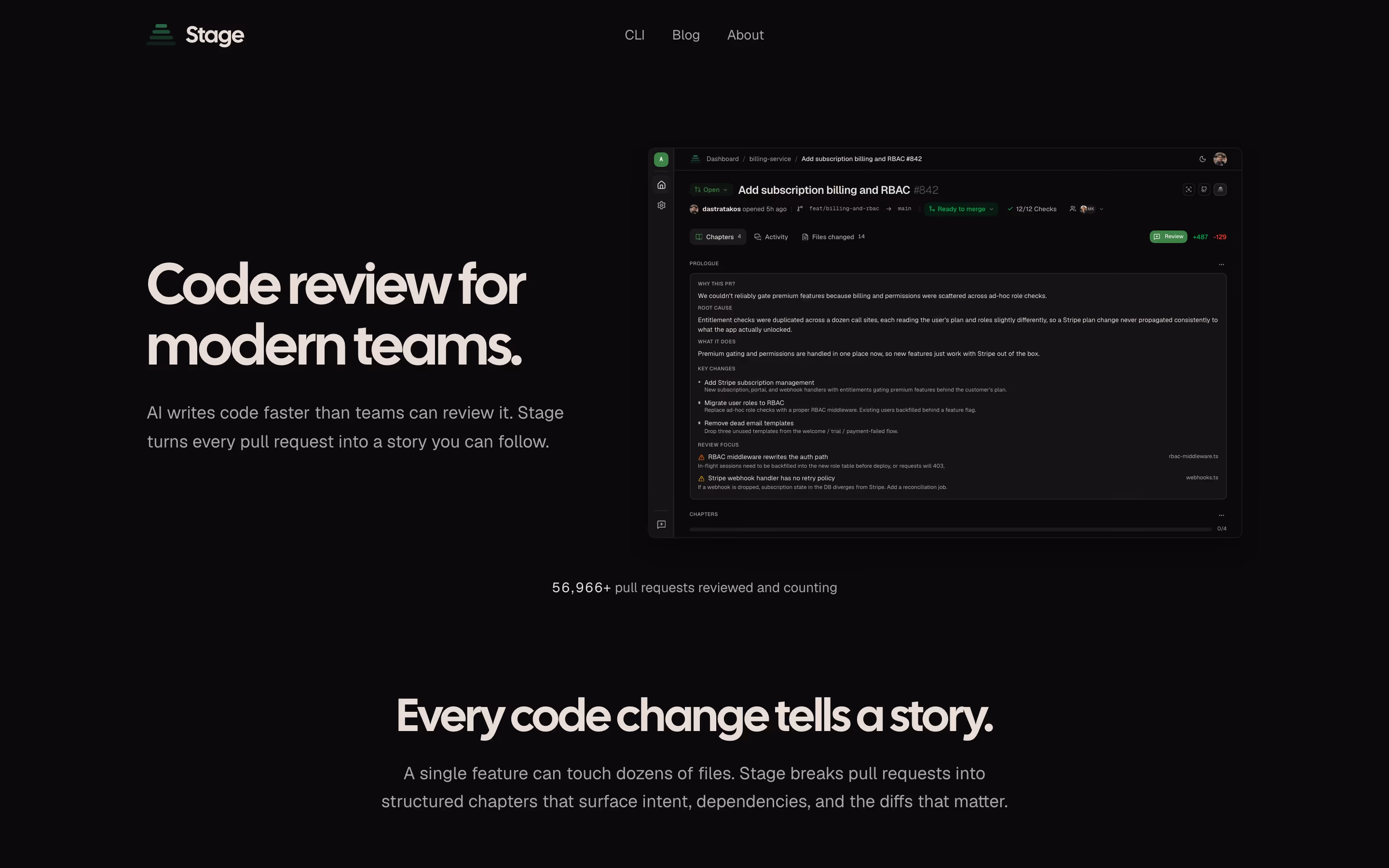 Stagereview hero design — Engineering & Infrastructure